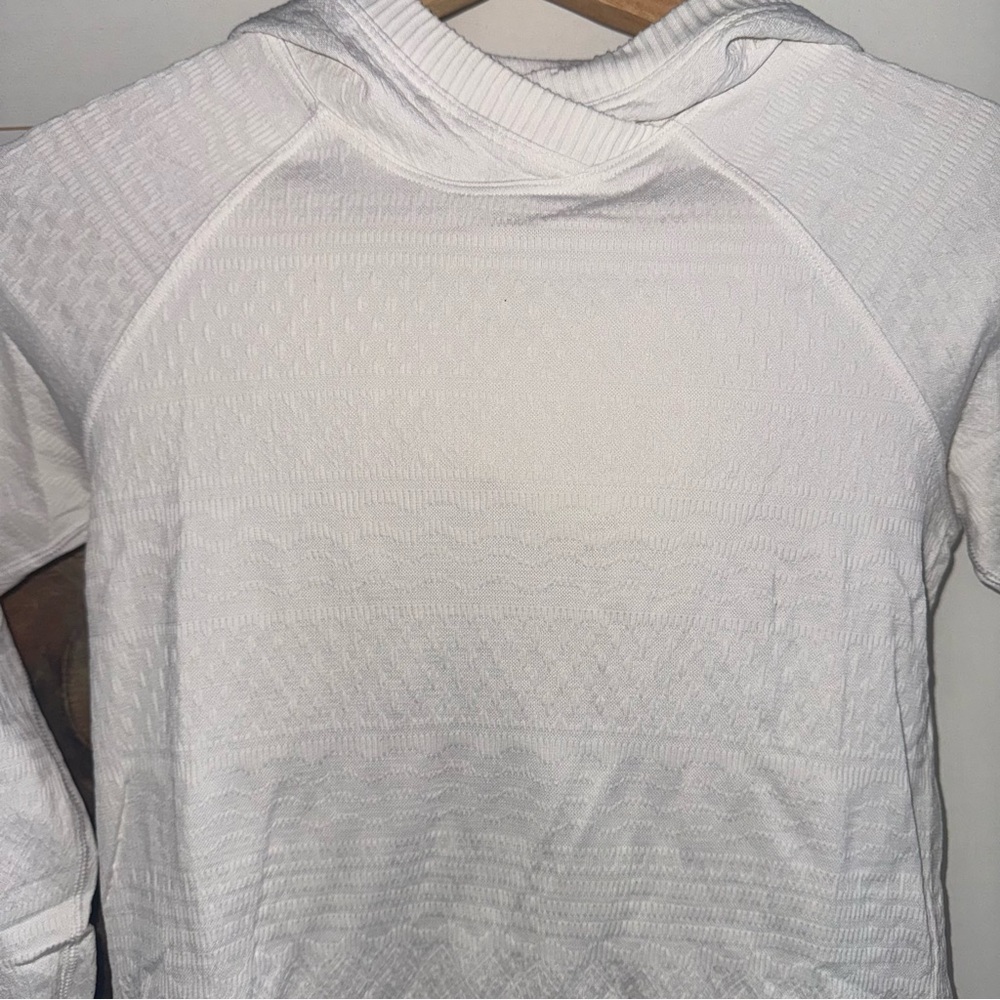 Lululemon Rest Less White Hoodie Pullover 2 - Picture 3 of 5